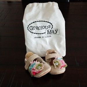 Gracious May Linen Baby shoes size 2